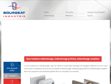 Tablet Screenshot of bourgeat-industrie.com